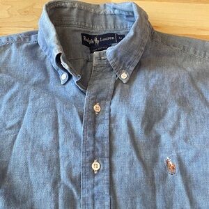 Men’s Ralph Lauren Chambray Blue large Button Down Shirt